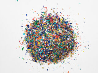 Ocean bound plastic pelletized