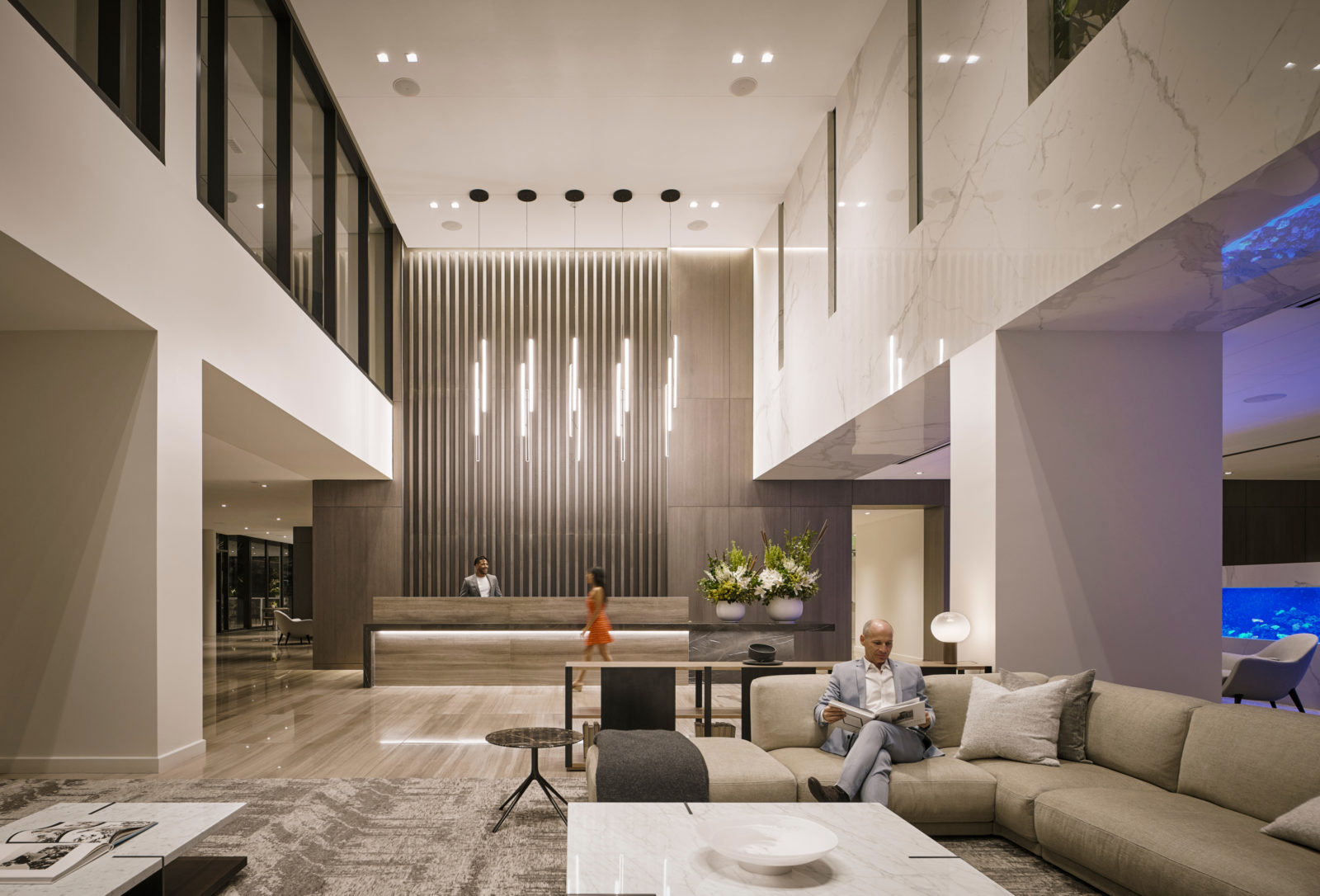 A luxury waiting area of LANDMARK.