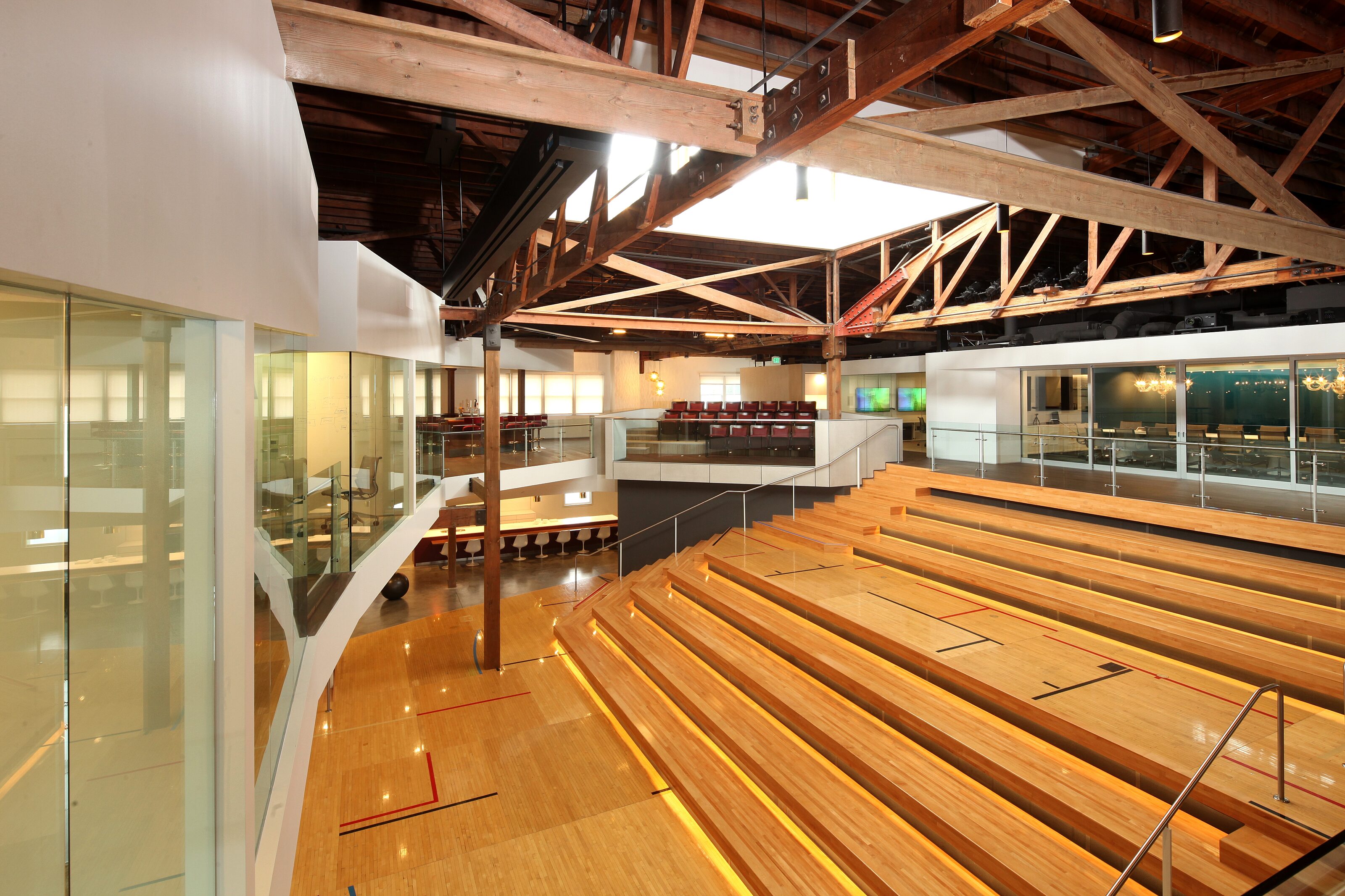 A special wooden assembly room.